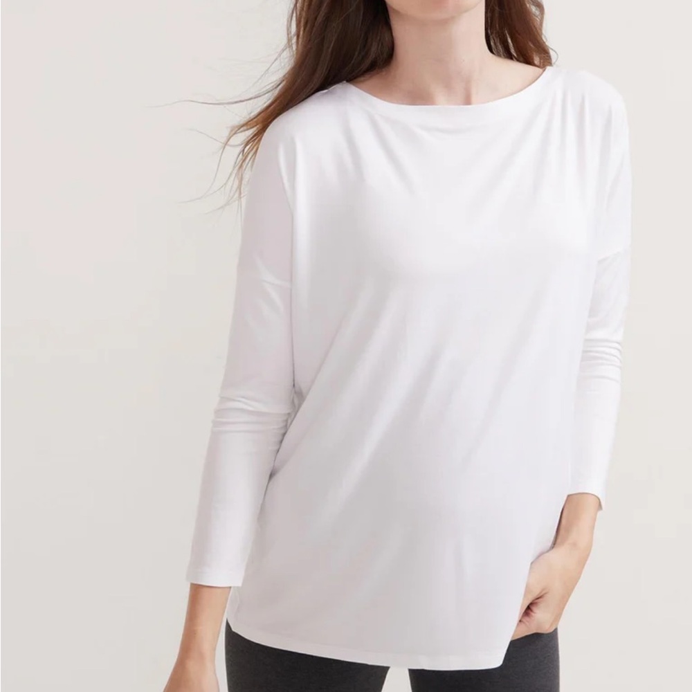Hatch White Long Sleeve Tee